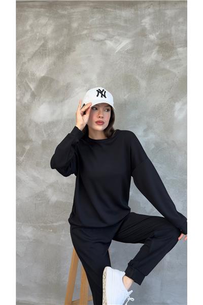 Kadın Modal Scuba Mevsimlik Eşofman Takımı – Soft Touche, Oversize Spor 25503