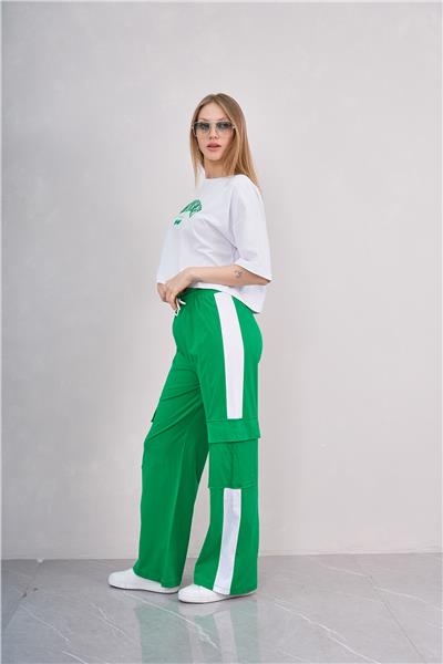 Kadın Pamuklu Eşofman Takımı Nakışlı Sunset