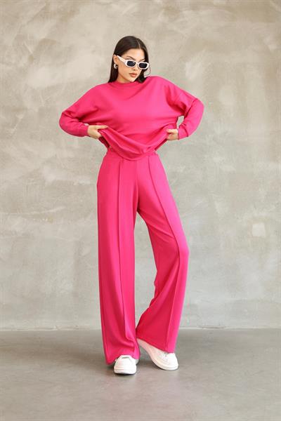 modal oyso kumaş eşofman takımı oversize rahat kalıp 24588