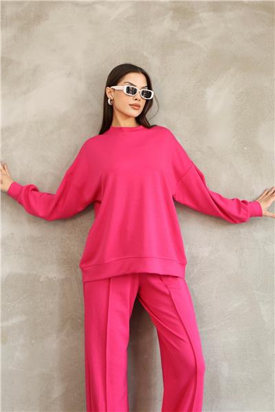 Modal Oyso Kumaş Eşofman Takımı Oversize Rahat Kalıp 24588