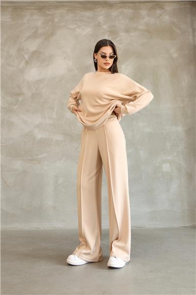 Modal Oyso Kumaş Eşofman Takımı Oversize Rahat Kalıp 24588
