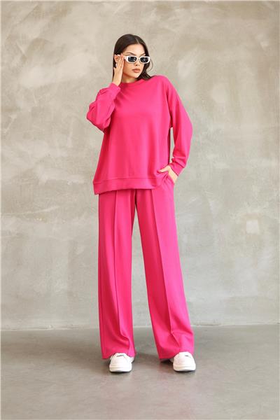 Modal Oyso Kumaş Eşofman Takımı Oversize Rahat Kalıp 24588