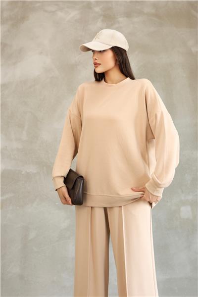 Modal Oyso Kumaş Eşofman Takımı Oversize Rahat Kalıp 24588