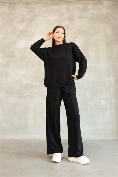 modal oyso kumaş eşofman takımı oversize rahat kalıp 24588