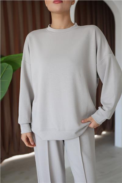 Modal Oyso Kumaş Eşofman Takımı Oversize Rahat Kalıp 24588