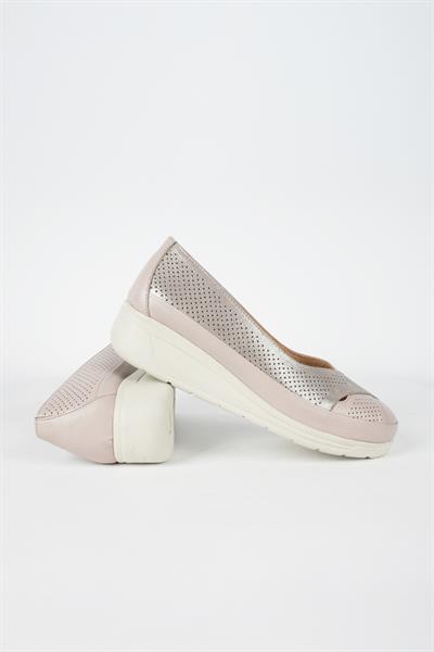 ALBİNİ 051Y HAKİKİ DERİ DOLGU TABAN KADIN AYAKKABI