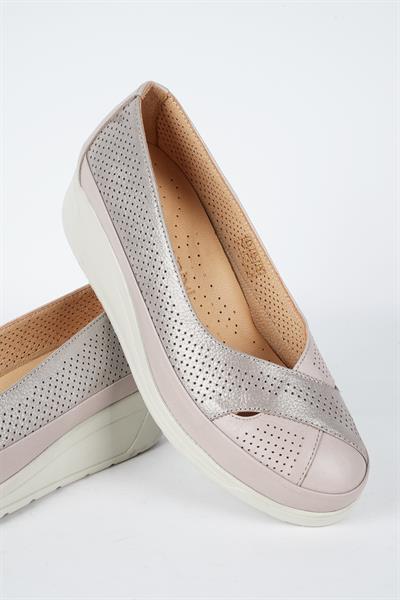 ALBİNİ 051Y HAKİKİ DERİ DOLGU TABAN KADIN AYAKKABI