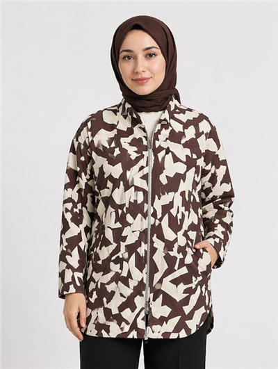 Almarwah 405016 Kadın Desenli Kap