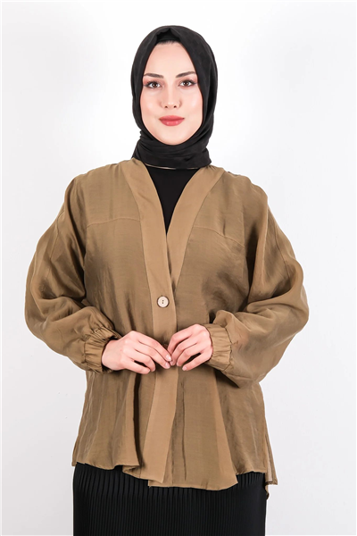 Almarwah 405024 Kadın V Yaka Ceket