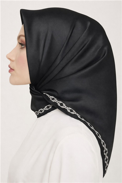 Armine E24YA9154D01 Kadın Dj Saf İpek Eşarp