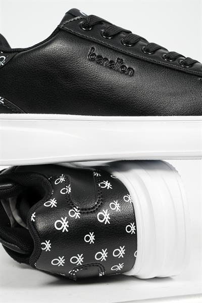 Benetton 12098 Kadın Deri Sneaker Ayakkabı