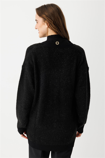 Ghisa 26KGSHRK3312 Kadın Simli V Yaka Hırka