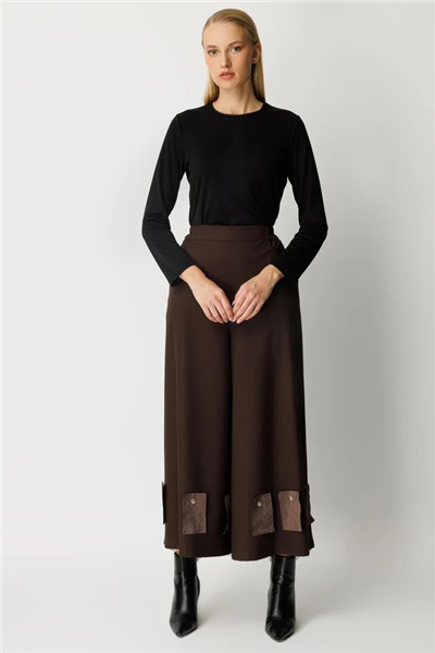 Ghisa 26KGSPNT8018  Kadın Geniş Paça Pantolon