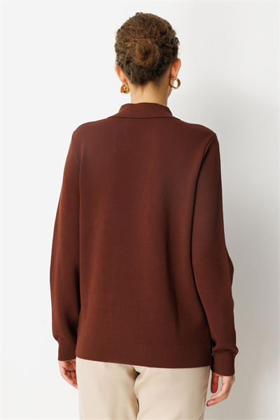 Ghisa 26KOBHRK3220 Kadın Çift Sıra Gold Düğmeli Hırka