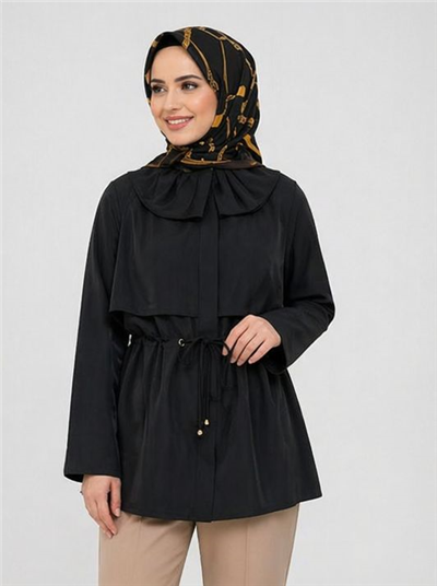 Ghisa 3610T3389 Kadın Büzgü Yakalı Ceket