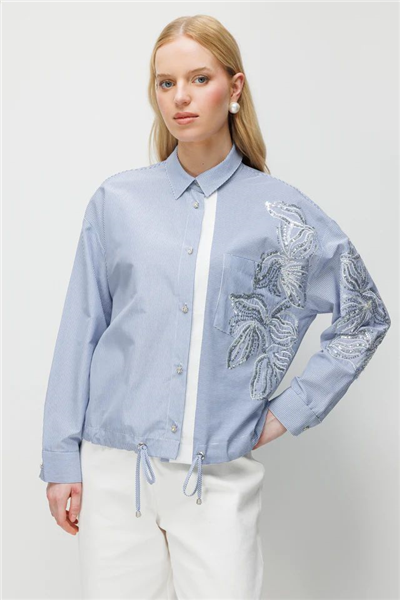 Ghisa 3610T4317 Kadın Çizgili Tunik