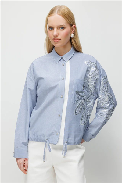 Ghisa 3610T4317 Kadın Çizgili Tunik
