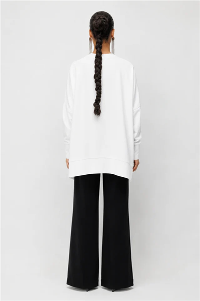 Ghisa 3610T4831 Kadın Kol Detaylı Oversize Tunik