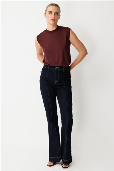 Ghisa 3611P8080 Kadın Cep Detaylı Denim Pantolon