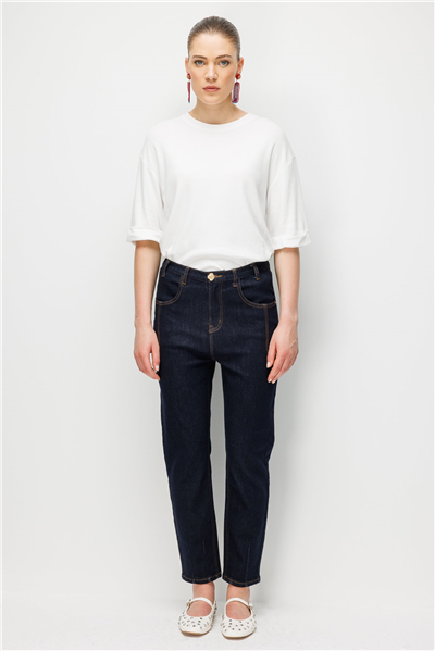 Ghisa 3611P8082 Kadın Cep Detaylı Denim Pantolon