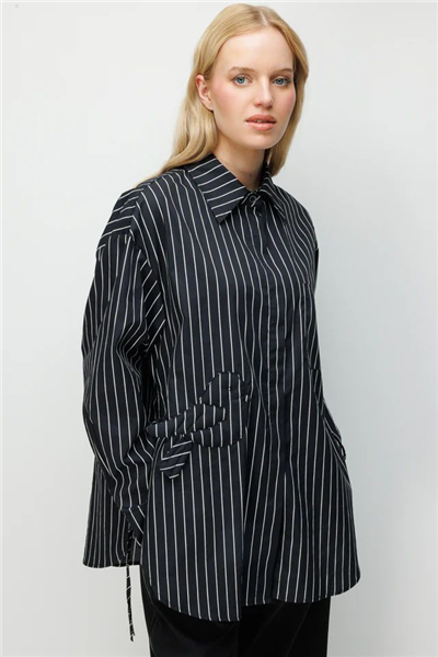 Ghisa 3611T4197  Kadın Çizgili Tunik