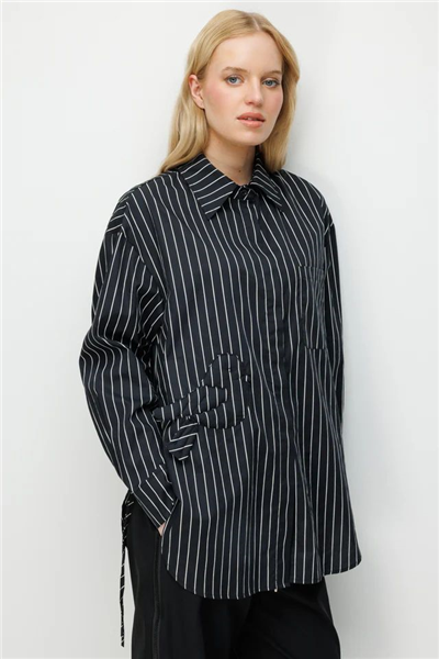 Ghisa 3611T4197  Kadın Çizgili Tunik