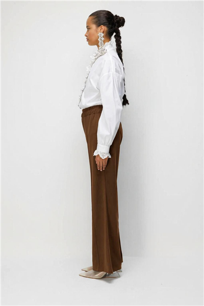 Ghisa 3640P8214 Kadın Çizgili İspanyol Paça Pantolon