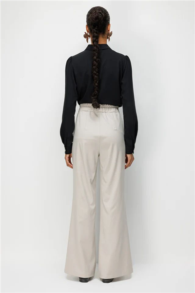 Ghisa 3640P8214 Kadın Çizgili İspanyol Paça Pantolon