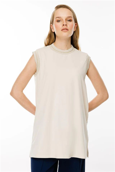 Ghisa GSBASİC4677 Kadın Kolsuz Tunik