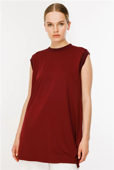 Ghisa GSBASİC4677 Kadın Kolsuz Tunik