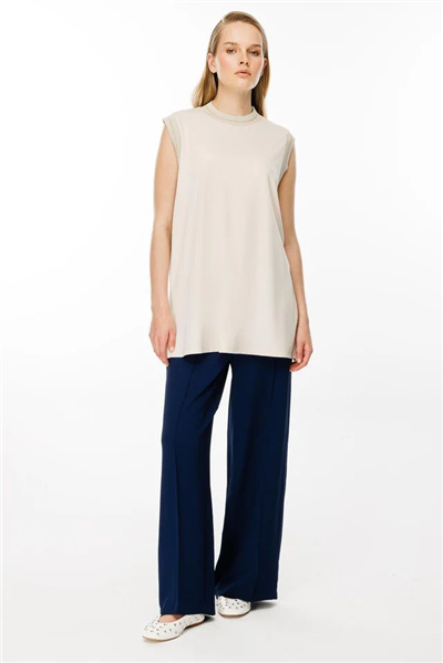 Ghisa GSBASİC4677 Kadın Kolsuz Tunik