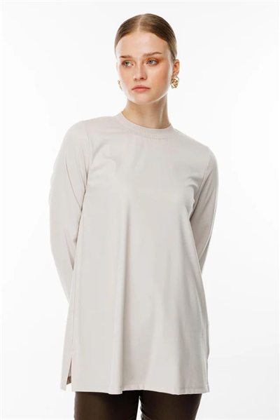 Ghisa GSBASİC4829 Kadın Uzun Kollu Basic Tunik