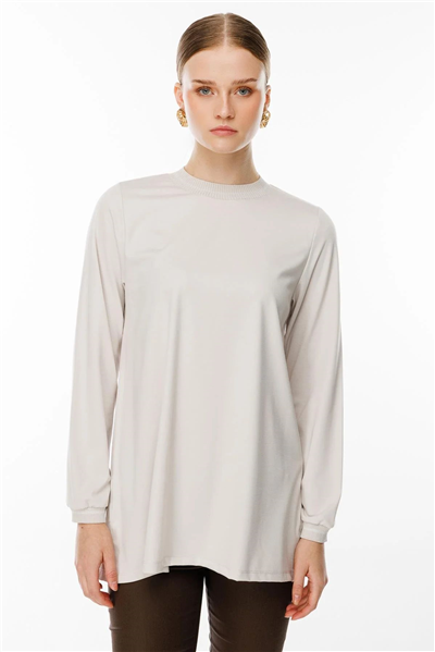 Ghisa GSBASİC4829 Kadın Uzun Kollu Basic Tunik