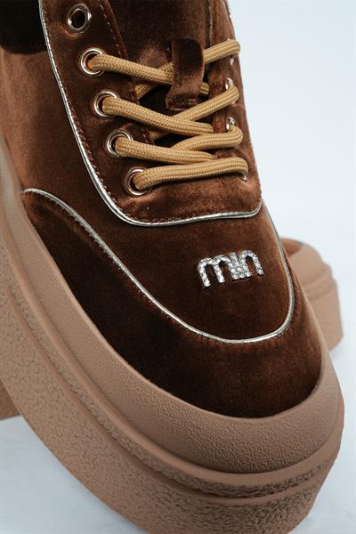 Guja 25K330 Kadın Taş Detaylı Kadife Sneaker Ayakkabı