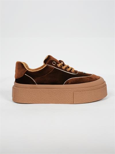 Guja 25K330 Kadın Taş Detaylı Kadife Sneaker Ayakkabı