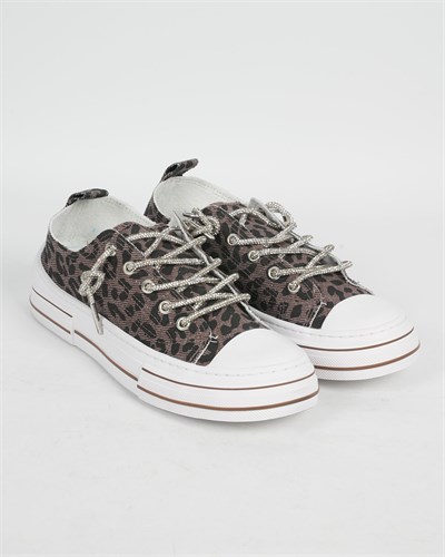 Guja 26Y281-3 Kadın Leopar Desenli Sneaker Ayakkabı