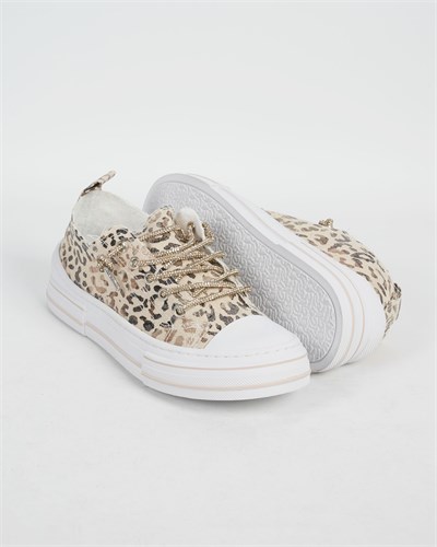 Guja 26Y281-3 Kadın Leopar Desenli Sneaker Ayakkabı