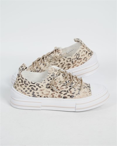 Guja 26Y281-3 Kadın Leopar Desenli Sneaker Ayakkabı
