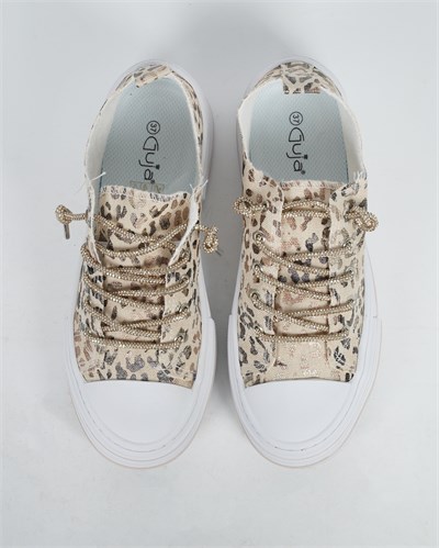 Guja 26Y281-3 Kadın Leopar Desenli Sneaker Ayakkabı