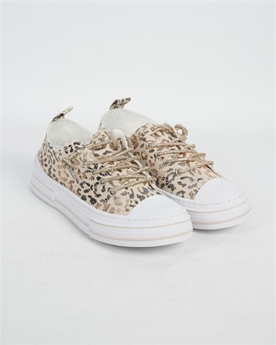 Guja 26Y281-3 Kadın Leopar Desenli Sneaker Ayakkabı