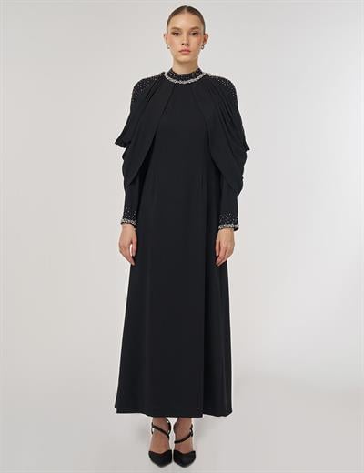 Kayra KA-B25-23088 Kadın İşlemeli Şık Elbise