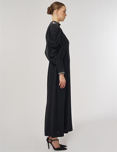 Kayra KA-B25-23088 Kadın İşlemeli Şık Elbise
