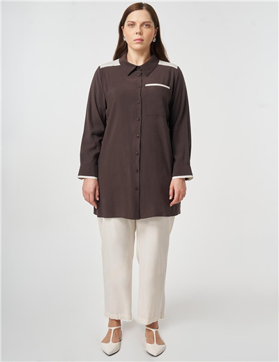 Kayra KA-B26-11038 Kadın Çizgili Gömlek