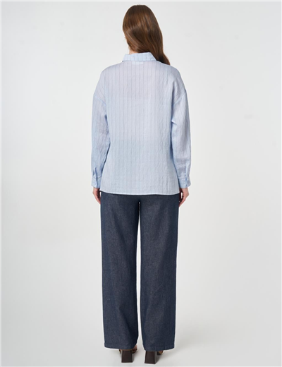 Kayra KA-B26-21051 Kadın Çizgili Tunik