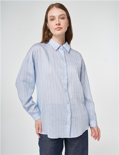 Kayra KA-B26-21051 Kadın Çizgili Tunik