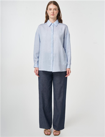 Kayra KA-B26-21051 Kadın Çizgili Tunik