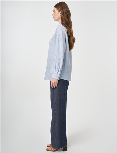 Kayra KA-B26-21051 Kadın Çizgili Tunik