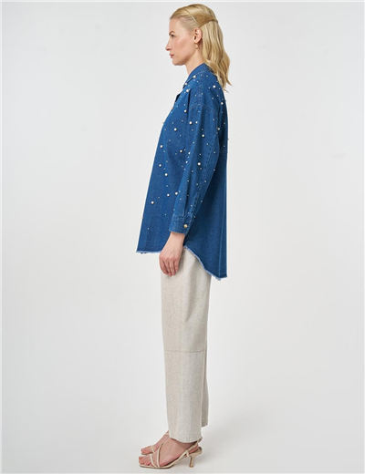 Kayra KA-B26-21060 Kadın Boncuklu Tunik