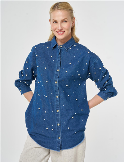 Kayra KA-B26-21060 Kadın Boncuklu Tunik