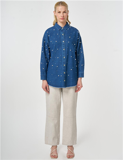 Kayra KA-B26-21060 Kadın Boncuklu Tunik